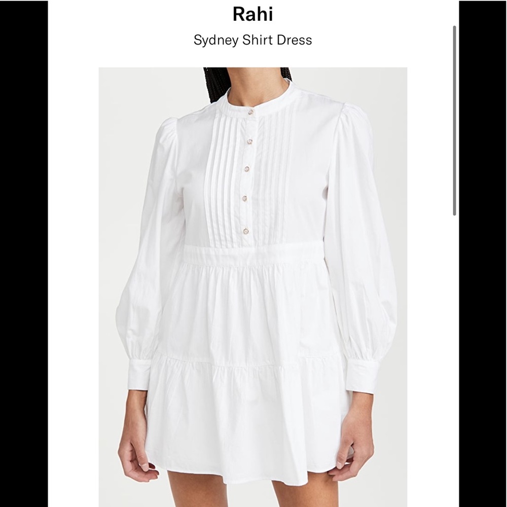 Rahi Brand New Sydney Shirt dress white sz Small